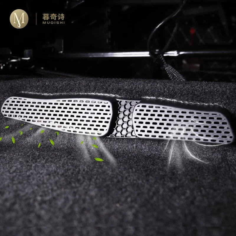 

For Volkswagen T-ROC 2019-2022Car Air Condition Vent Cover Rear Seat anti dust Outlet Cover Conditioning Cover Refit Accessories