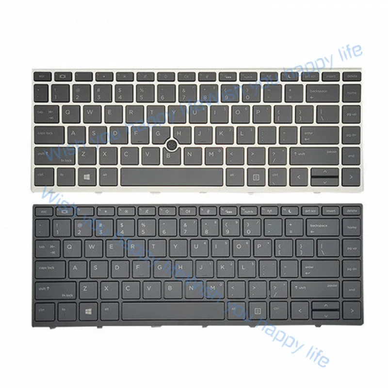 

N... Keyboard for HP ProBook 430 440 445 G5 640 G4 645 G4 640 G5 ZHAN 66 Black Silver