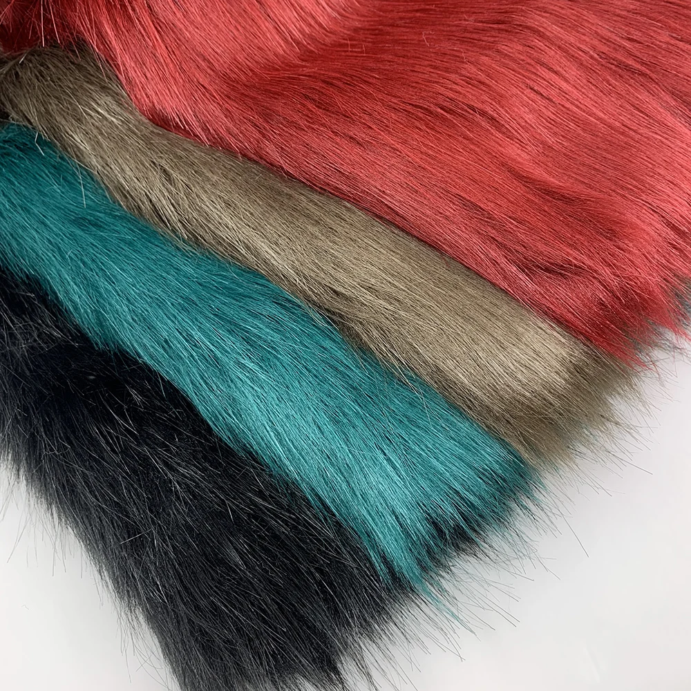 Sale 5cm Long Imitation Fox Fur Plush 180x100cm 100% Polyester For DIY Sewing Coat Home Pillow Imitation Fur Fabrics