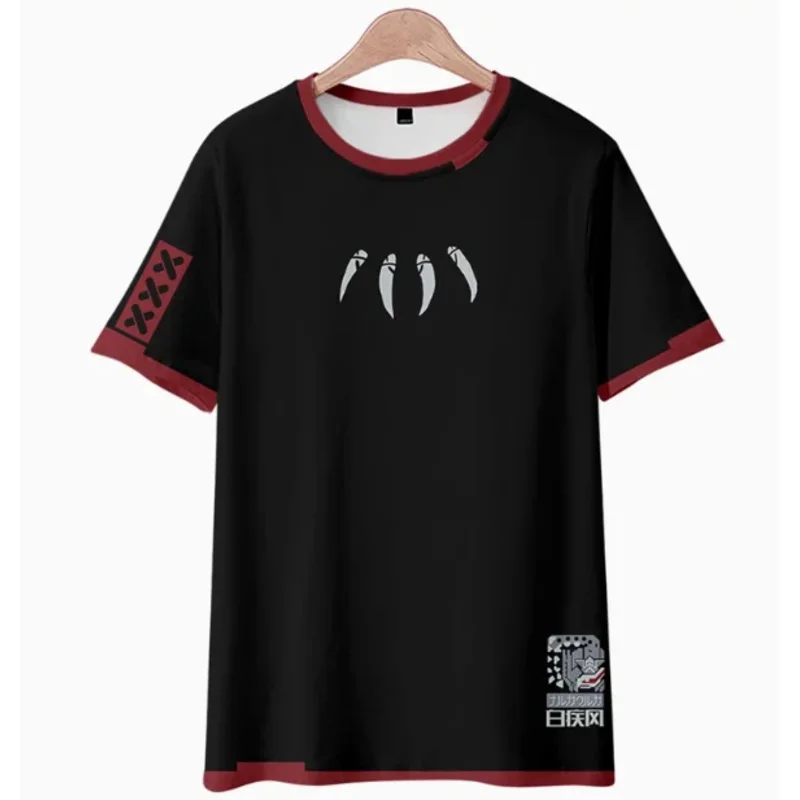 20151123-アニメモンスターハンターズ-x-シルバーウィンドナルガクガ半袖-tシャツ夏のコスプレ衣装カジュアル学生ルーズトップス