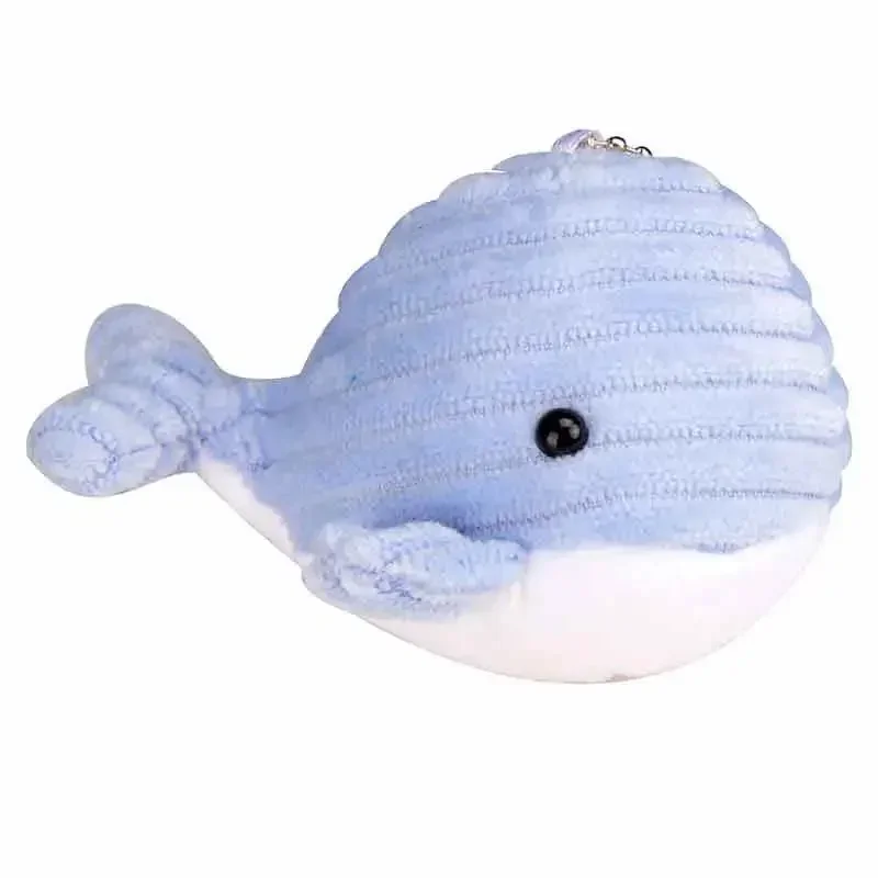 Cute Whale Plush 10Cm Toys for Kids Lovely Ocean Animal Soft Stuffed Doll Toy Women Bag's Pendant Party Small Gifts To Children