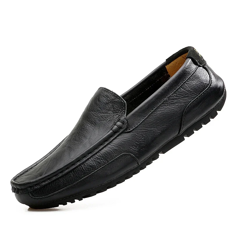 Breathable Man Mocasines Casual Loafers Leather Shoes For Men Slip On Formal Italian Male Driving Flat Chaussure Cuir Homme 2024