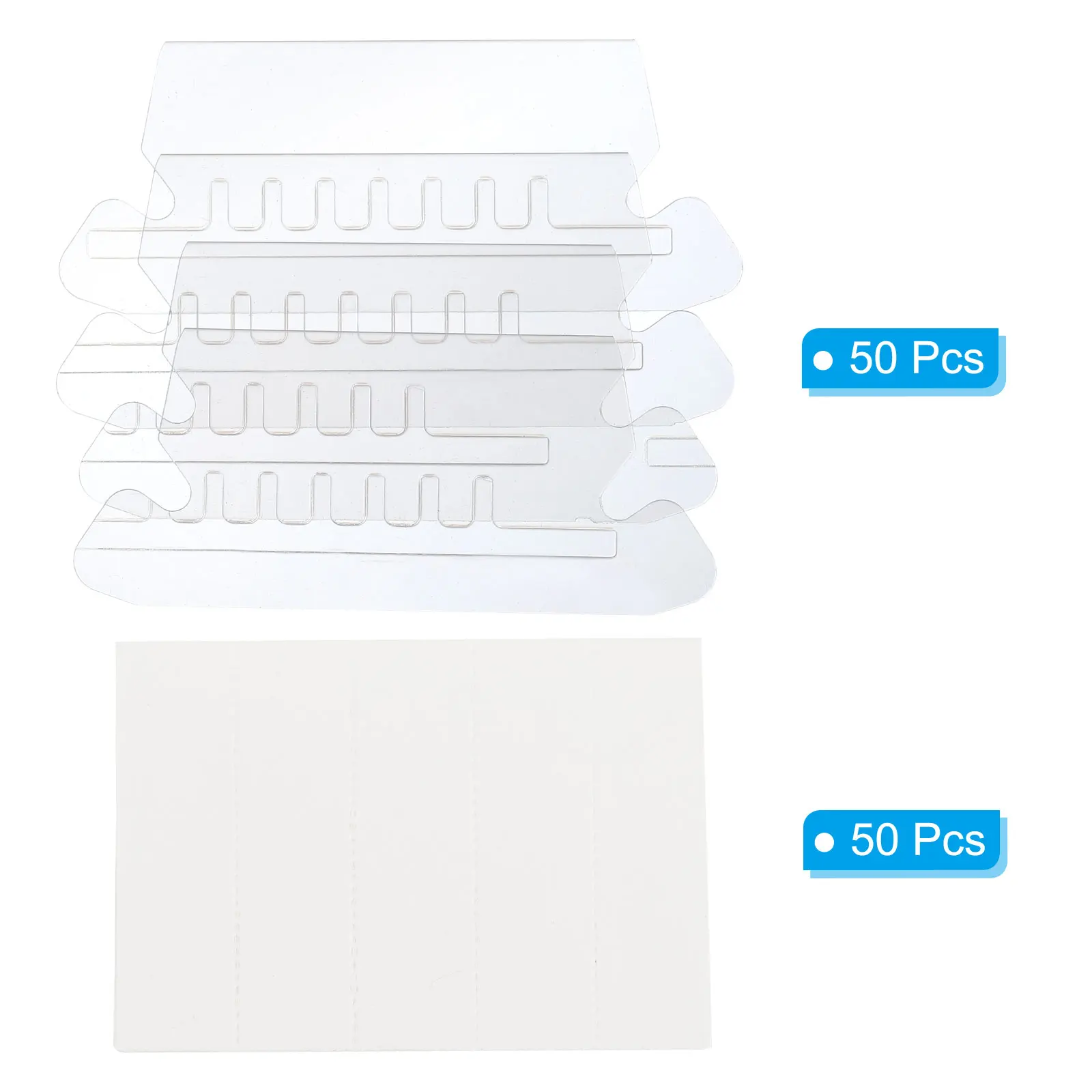25/50Pcs 3 인치 파일 폴더 라벨 파일 폴더 탭 (폴더 바인더 용 라벨 삽입 포함) 빠른 식별 주최자