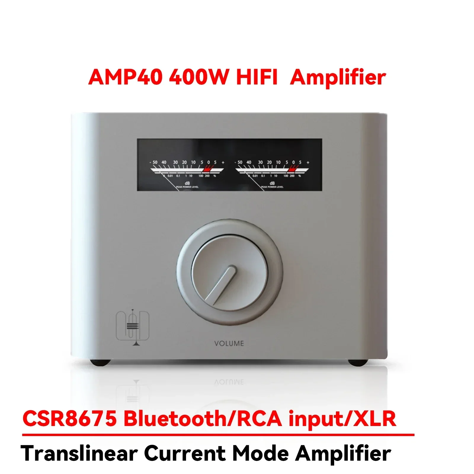 

AMXEKR AMP40 400W*2 HIFI Mini Bluetooth High Power Pure Post-stage Audio Amplifier Home Fever All-in-one Machine