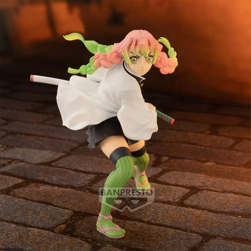Decoration Japanese Bandai Banpresto Demon Slayer Kanroji Mitsuri VIBRATIONSTARS Peripheral Ornaments Trendy Play Model Figure