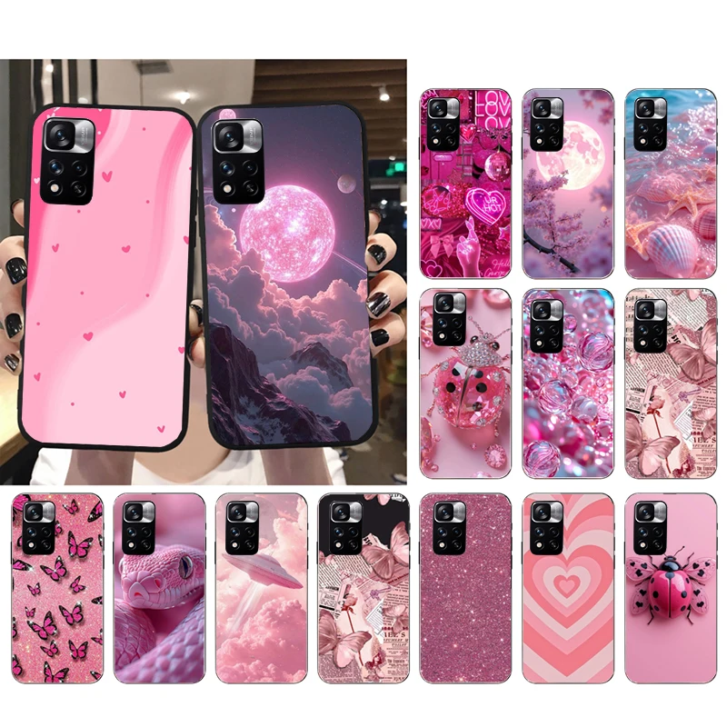 

Pink Aesthtic Phone Case For Xiaomi Redmi note 14 Pro 14 13 12 11 10 Pro 14S 12S 11S Redmi 14C 13C 10