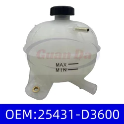 25431-D3600 Engine Coolant Overflow Bottle Reservoir For Hyundai Tucson 2016 2017 2018 2019 2020 25431D3600