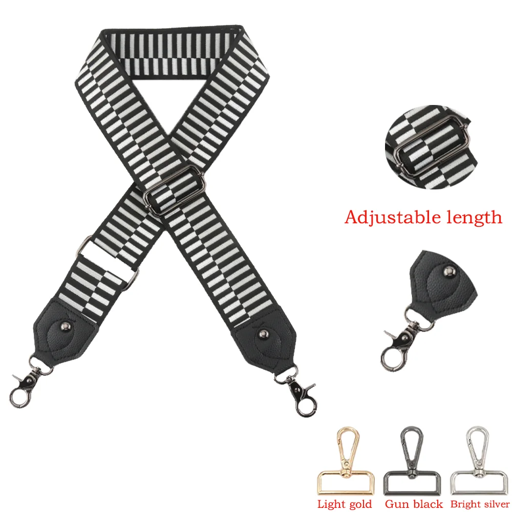 

DIY Long 5CM Wide Jacquard Shoulder Strap Replaceable Handbags Nylon Women's Crossbody Accessories Pouch Strap Shoulder Strap