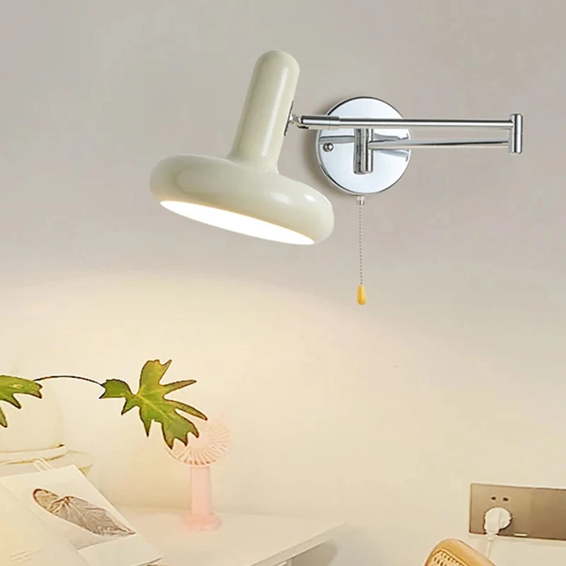 Nordic Extendable And Rotatable Arm Wall Lamp Bedroom Bedside Lamp Living Room Sliding Wall Lamp Reading And Working Lamp