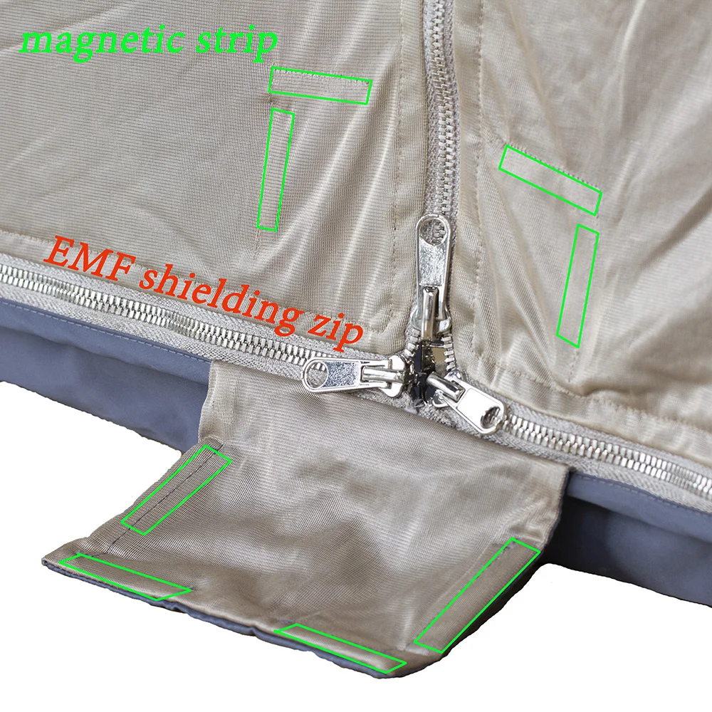 Imagem -03 - Folding Radiation Blindagem Tent Urgarding Alta Proteção Emf e rf Blindagem Queen Size