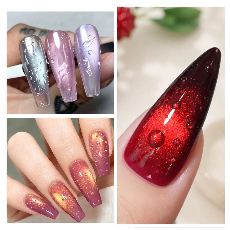 BORN PRETTY 10ml Wassertropfen-Überlack für DIY Wassertropfen-Form Maniküre Ohne Abwischen Selbstnivellierend Abziehbar UV-LED-Funktionsgel 1/2 Stück – Detail 2