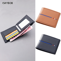 New Fashion High Quality Man Small PU Leather Wallet Coin purse Men's Mini Purse Money Bag Credit Card Holder Clip Coin Bag