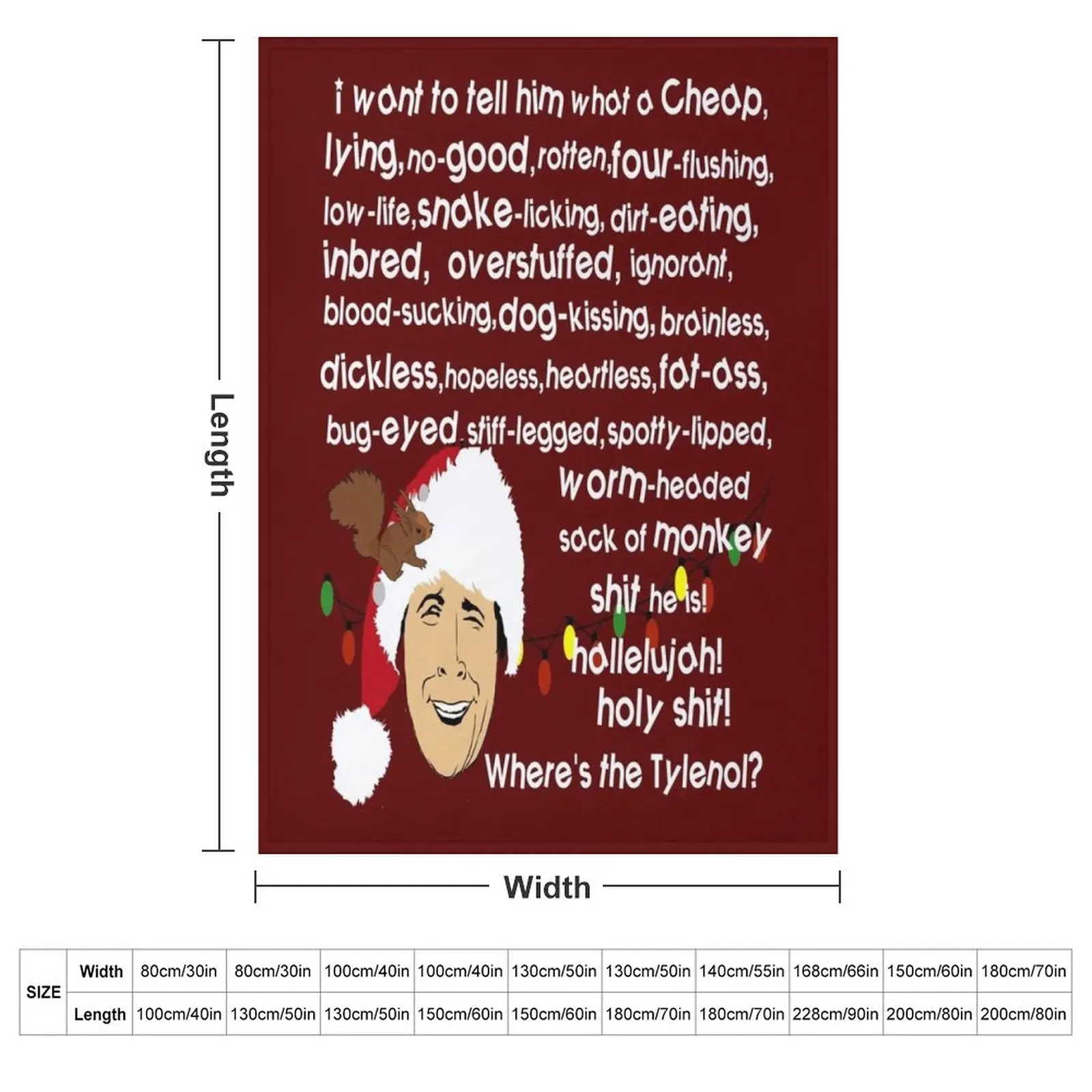 Clark Griswold Rant Throw Blanket Blankets For Sofas wednesday Shaggy decorative Blankets