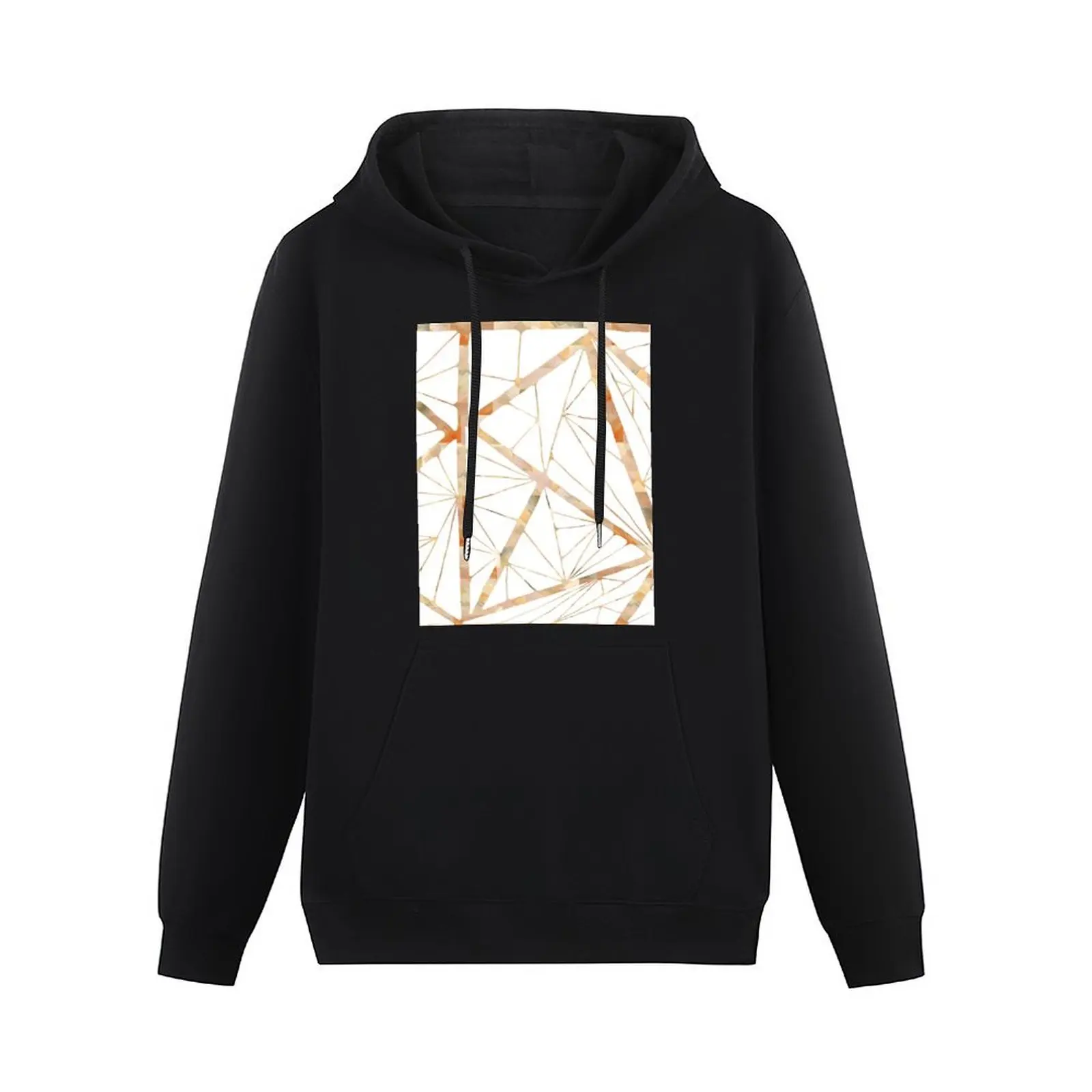 Tiled Triangles Creamy Watercolor Pullover Hoodie aesthetic clothing korean clothes mens clothes hoodie for men