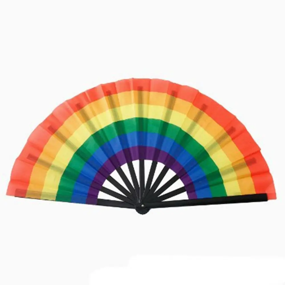 23/33 سنتيمتر الصينية تاي تشي اليوغا مروحة البلاستيك العظام 10 ألوان أداء الرقص المشجعين الكونغ فو مروحة Chinoiserie هدية حفل زفاف ديكور #3