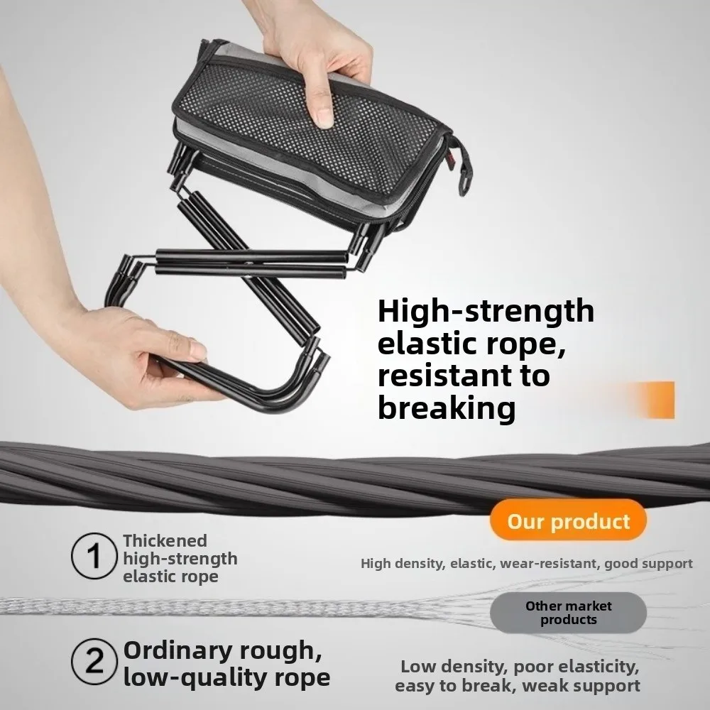 

Wear-resistant Foldable Backpack Stool Strong Load-bearing Sturdy Small Mazar Satchel Crossbody Lightweight Folding Chair Travel