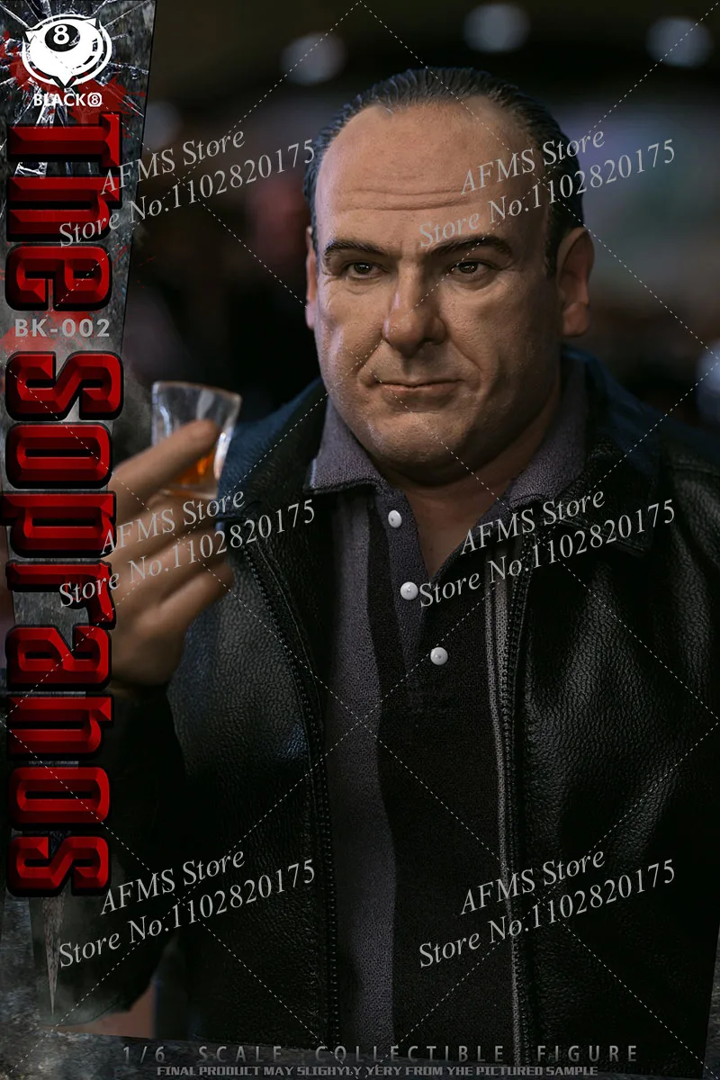 BLACK 8 STUDIO BK-002 Figurka kolekcjonerska w skali 1/6 Gangster Family Boss Pełny zestaw 12-calowy model figurki akcji mężczyzny żołnierza