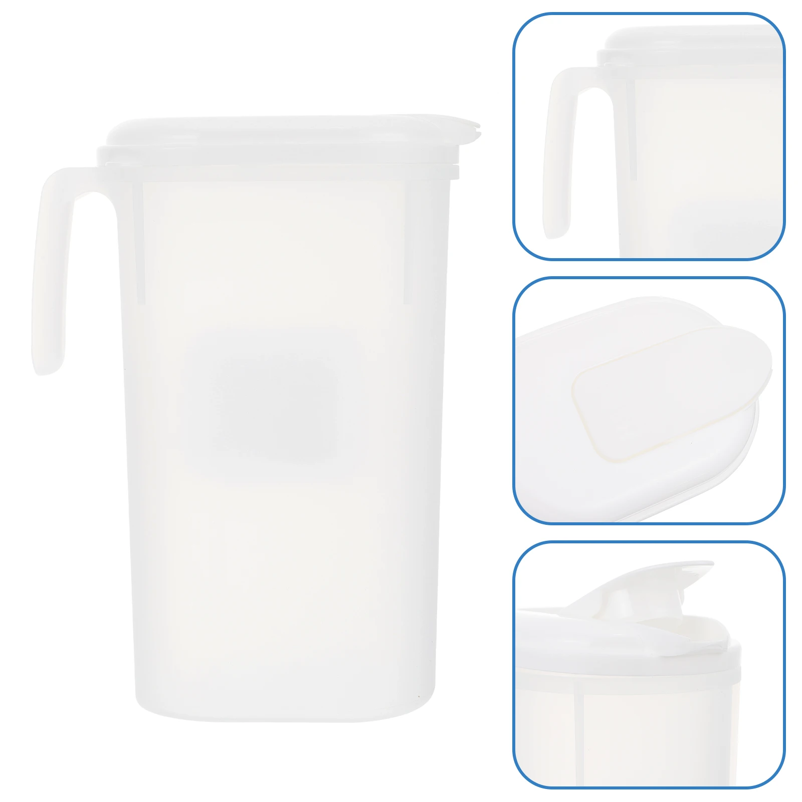 

1pc Large Capacity Transparent Plastic Kettle Leak-Proof Jug For Juice Tea Home Use Household Beverage Pot Cold Water