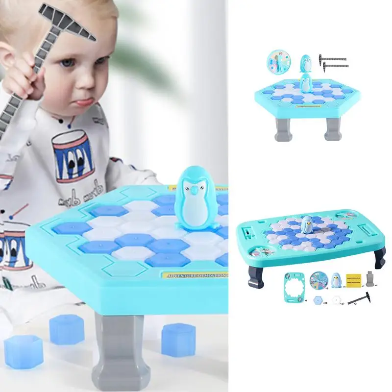 Penguin Ice Breaker Game Penguin Trap Activate Game Preschool Game For Kids Ages 3 And Up Interactive Toy For Adults Families