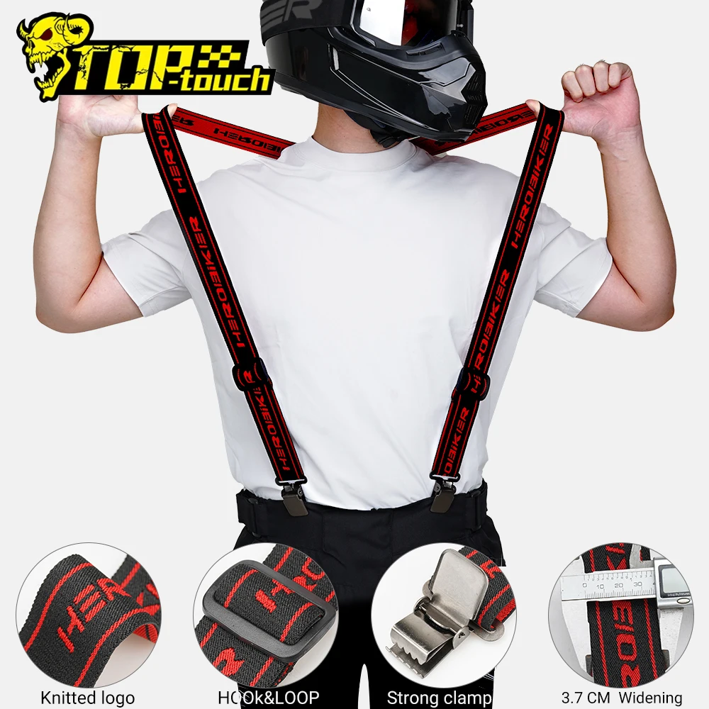 

Брюки для мотокросса, высокоэластичные регулируемые Y-образные ремни на подтяжках сзади для мотоциклетных брюк, подтяжки, мотоциклетные спортивные гоночные брюки