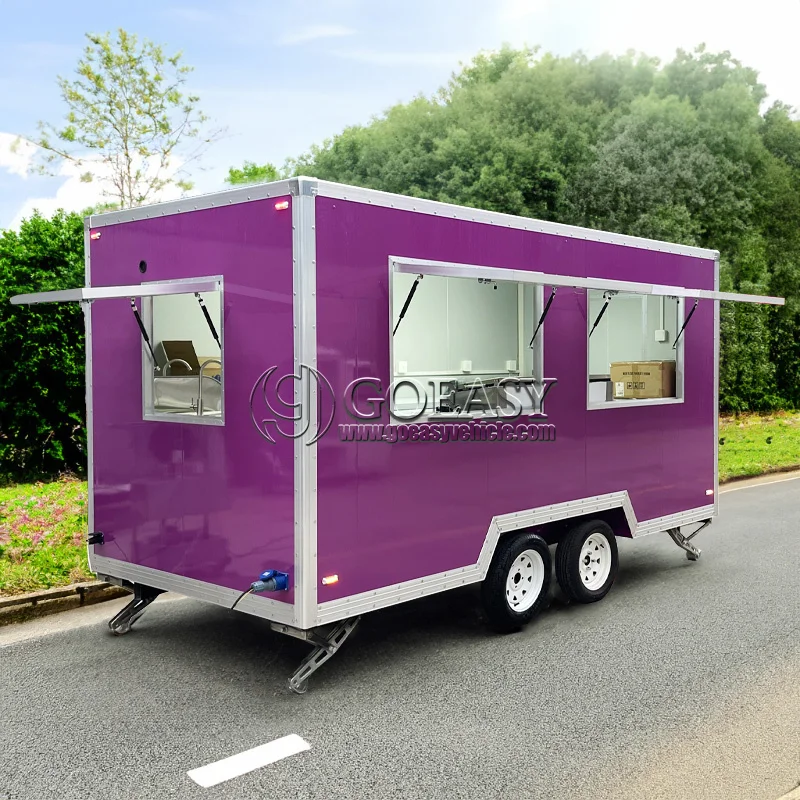 

Hot Sale Mobile Fast Food Trailer Burger Truck Taco Cart Coffee Concession Custom Build