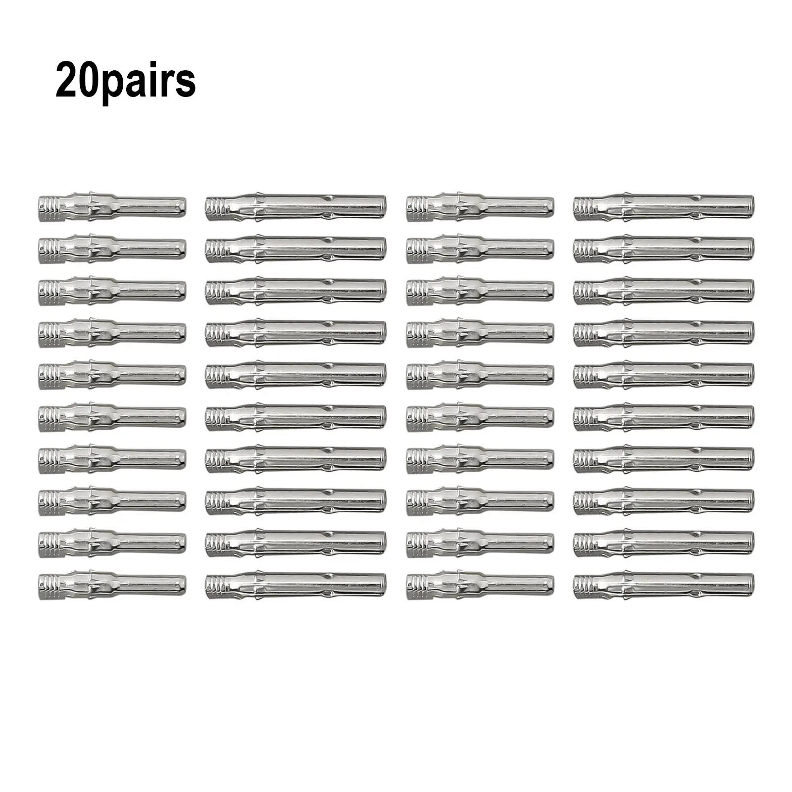20 Pair Solar Connector Terminals for Male and Female Sturdy Metal Core Design IP65 Waterproof with Low for contact Resistance