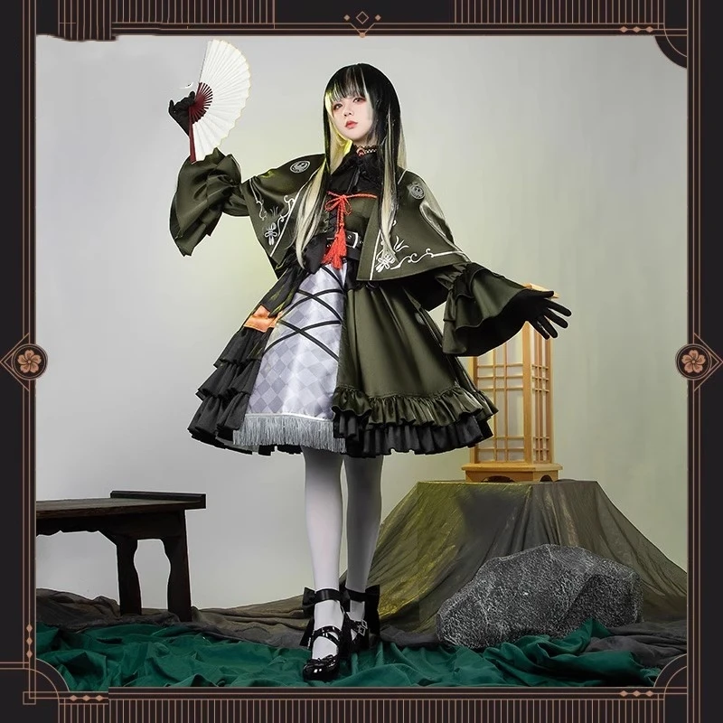 Hololive VTuber Juufuutei Raden Cosplay Costume Anime Women Elegant Dress Role Play Clothing Halloween Carnival Suit Pre-sale