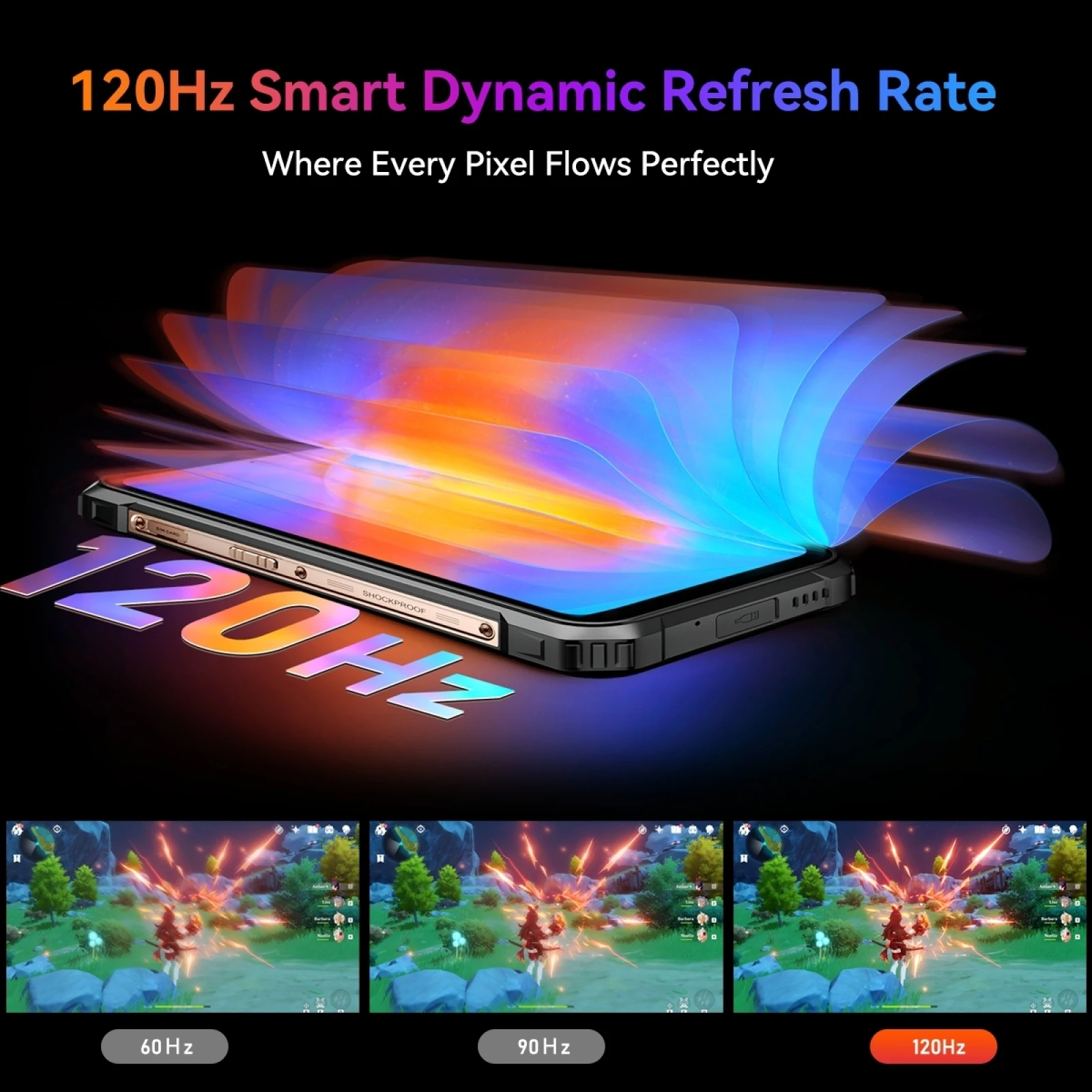 Imagem -02 - Blackview Bl9000 Pro Smartphone Robusto Imagem Térmica Flir 5g 6.78 2.4k®android 14 Nfc Celular 24gb 512gb 50mp 8800mah 120w