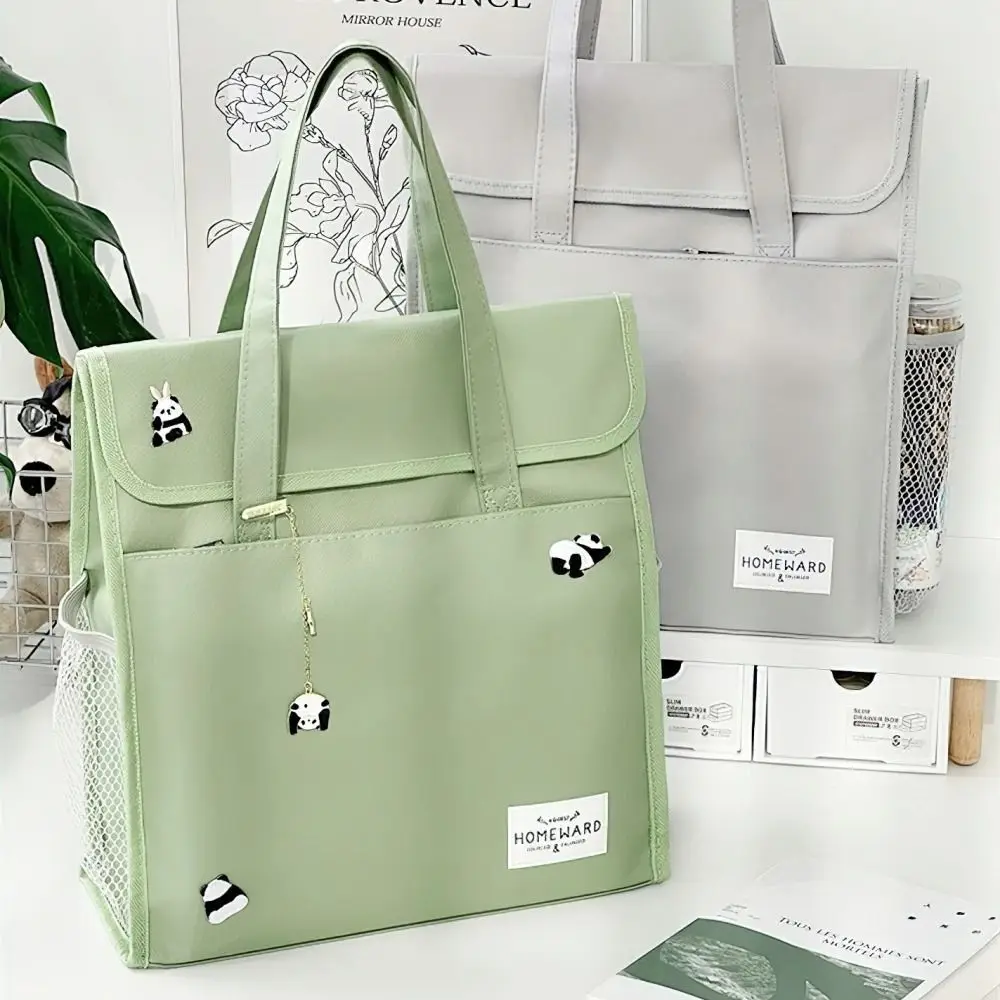 Storage Bag Large Capacity A4 File Folder Oxford Cloth Durable Student Tutorial Bag Portable Waterproof File Organizer Document