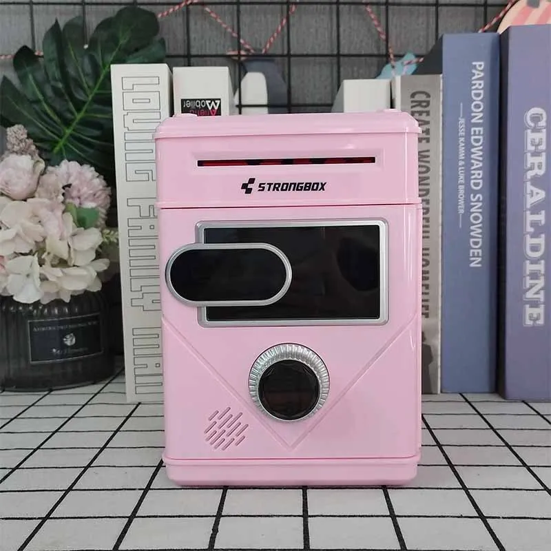 Electronic Piggy Bank Touch Screen Counting Password Safe Box Money Boxes Digital Coins Cash Saving Deposit Atm Machine Kid Gift