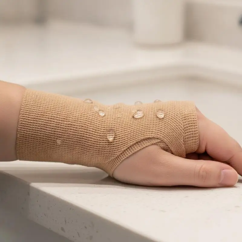5Pcs Self Adhesive Cohesive Bandage Tape, Elastic Non-Woven Disposable Sports Wrap for Finger, Wrist, Leg Fixing & Support