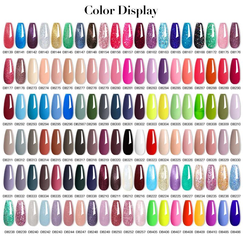 Mtssii 240 Colors Nail Gel Polish 6ML Nude Vernis Semi Permanent Nail Art Manicure Soak Off LED UV Gel Nail Salon Varnish DB01