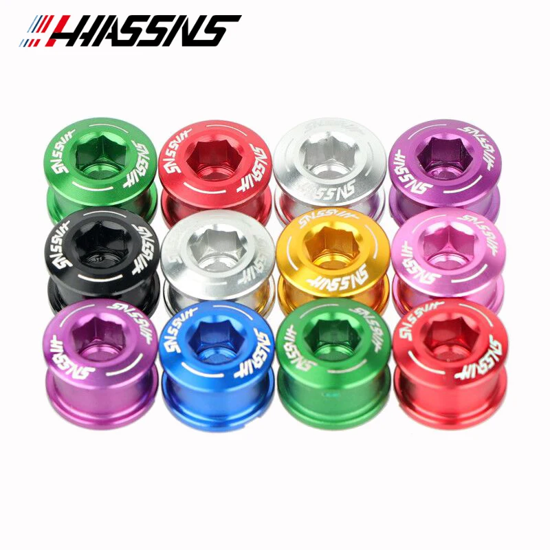 

HASSNS Bike Screw-Bolt Colored Screws Chainring Bolts Crank Arms Mtb Tray Crown Bicycle Modification Part For Apartment Repair