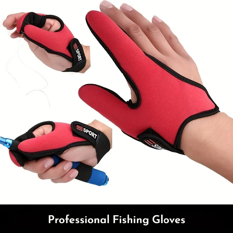 2-Finger-Angelhandschuhe Meeresangel-Fingerschutz Outdoor-Angelzubehör Angelhandschuhe