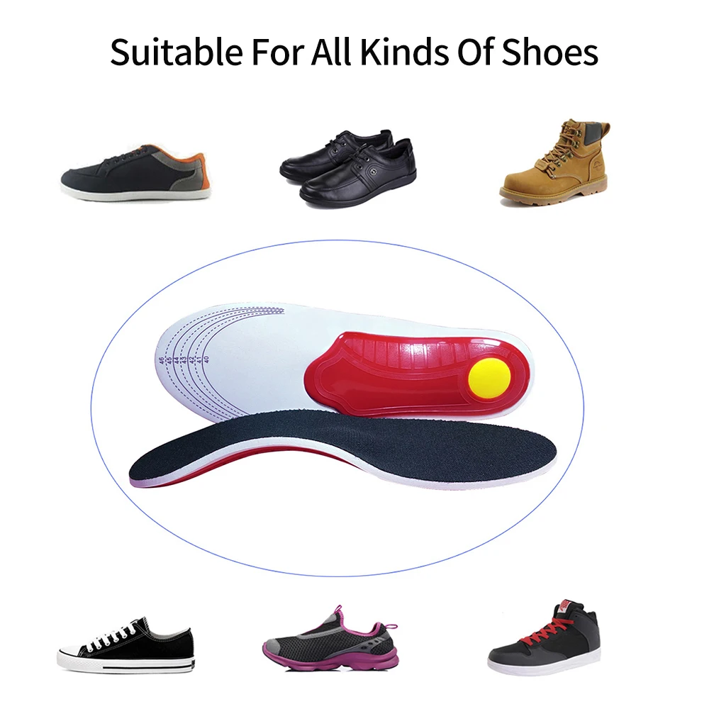 Orthotic Insole Arch Support Flatfoot Orthopedic Insoles For Feet Ease Pressure Of Air Movement Damping Cushion Padding Insole