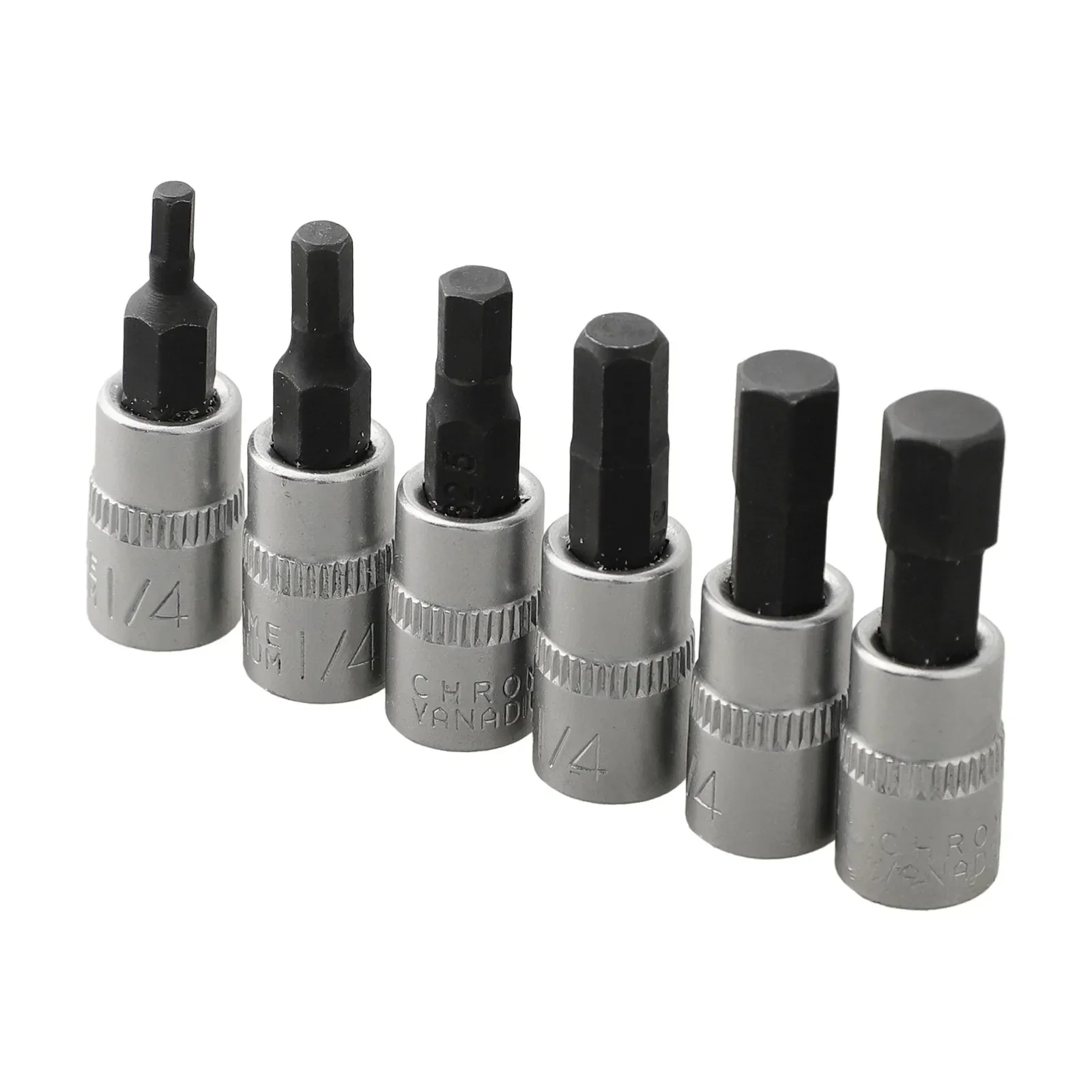 1/4 Inch Drive Hex Socket Bit Set 3mm 4mm 5mm 6mm 7mm 8mm Screwdriver Bits For Inner Hex Socket Hand Tools H3 H4 H5 H6 H7 H8