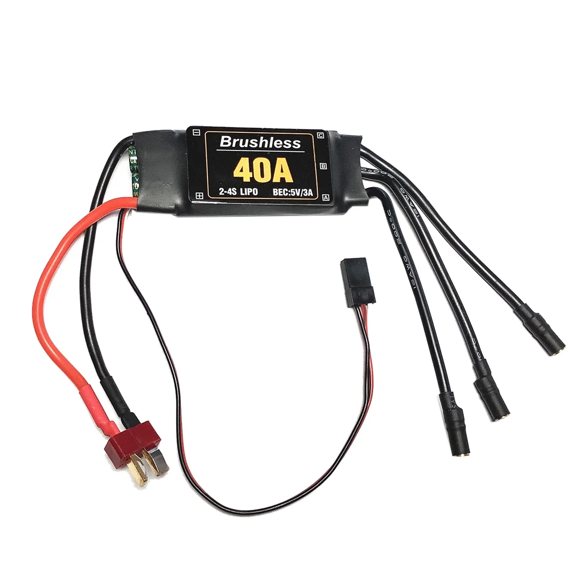 

2-4S 40 А бесщеточный флэш-контроллер скорости T Plug для радиоуправляемого квадрокоптера вертолета FPV