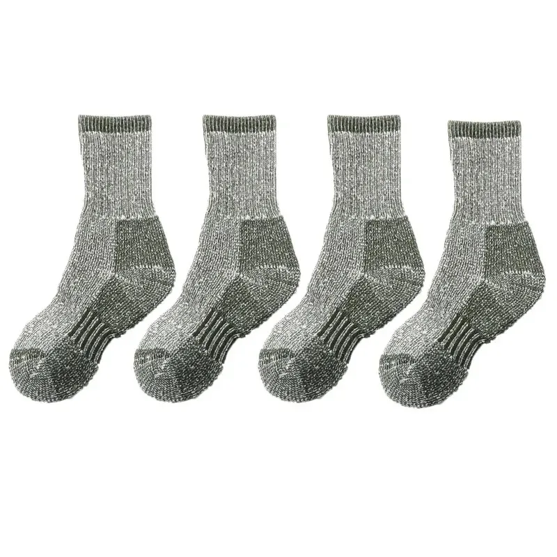 4 Pairs Kids Merino Wool Outdoor Children Socks Thick Warm For Hiking Skiing Daily Wear Chirdren Socks for Sports Casual Sock view 6