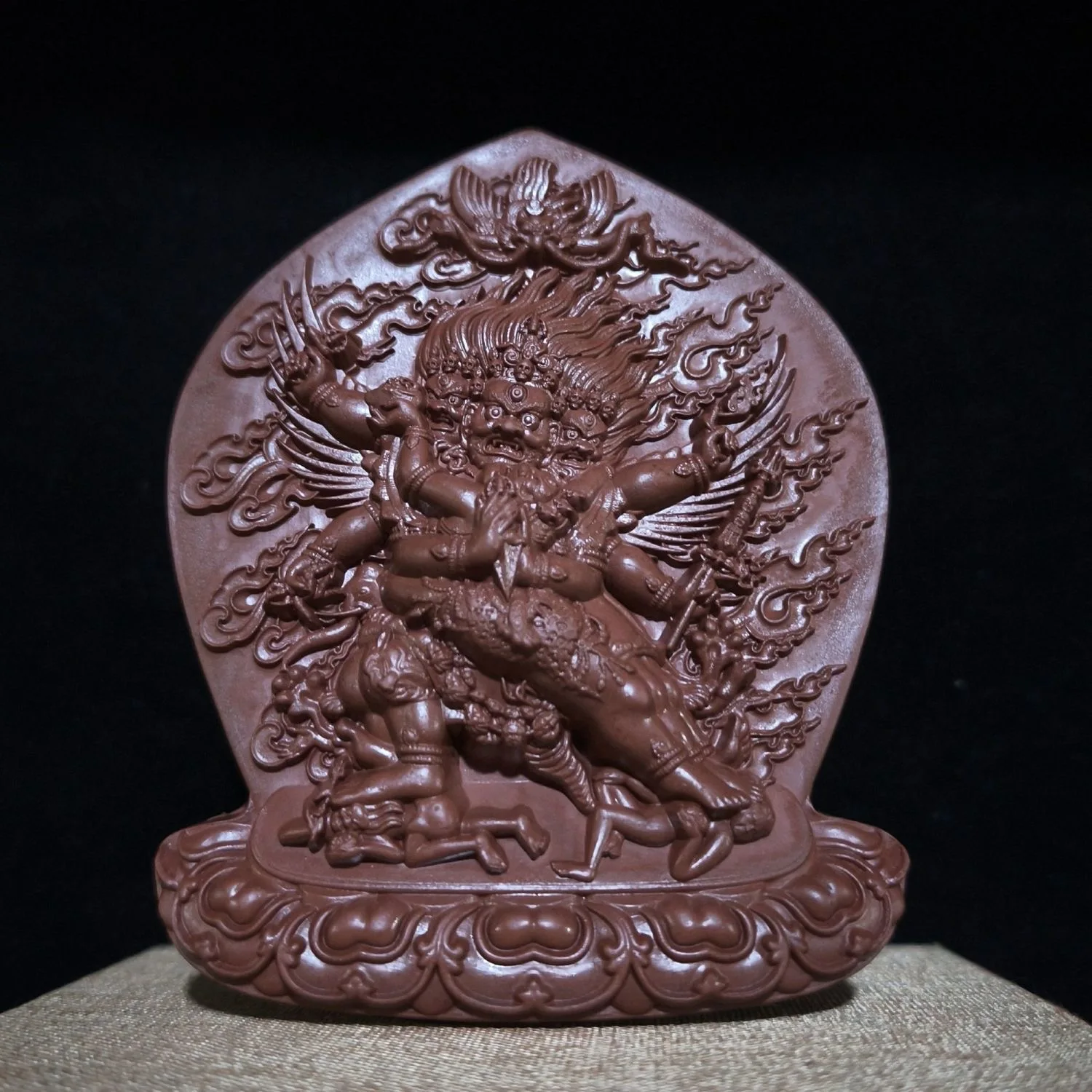 

Тибетский буддийский предмет, гончарная глина ручной работы Ваджrakilaka ‌ Ваджраклы ‌ Будда Сат-Кая Цха-Шша храм лама монах поклонение