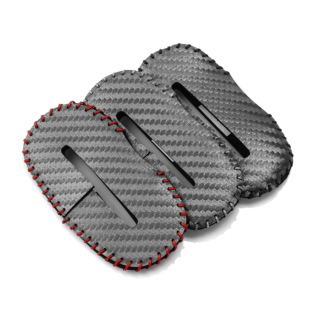 Carbon Fiber Universal Car Seat Belt Buckle Clip Protector leather Interior Button Case Anti-Scratch Cover Safety Accessories