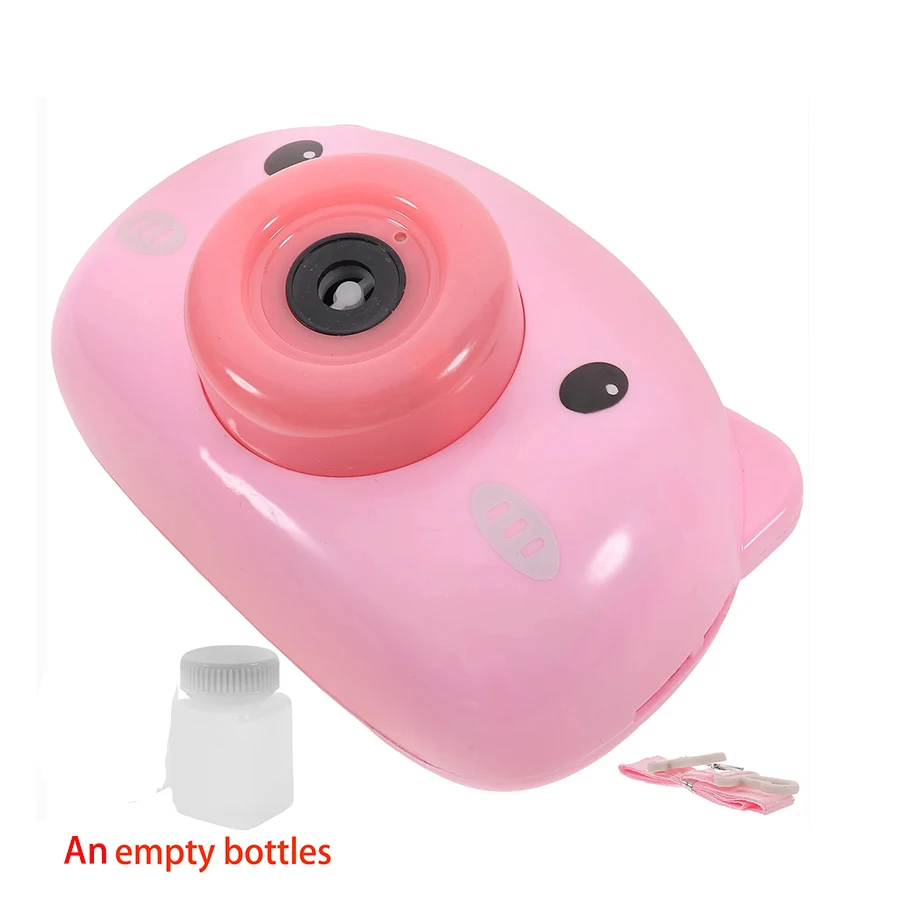 Automatische Lustige Nette Cartoon Schwein Tier Seife Kinder Blase Maker Kamera Bad Wrap Maschine Spielzeug Blase Geschenke (Kein blase wasser)