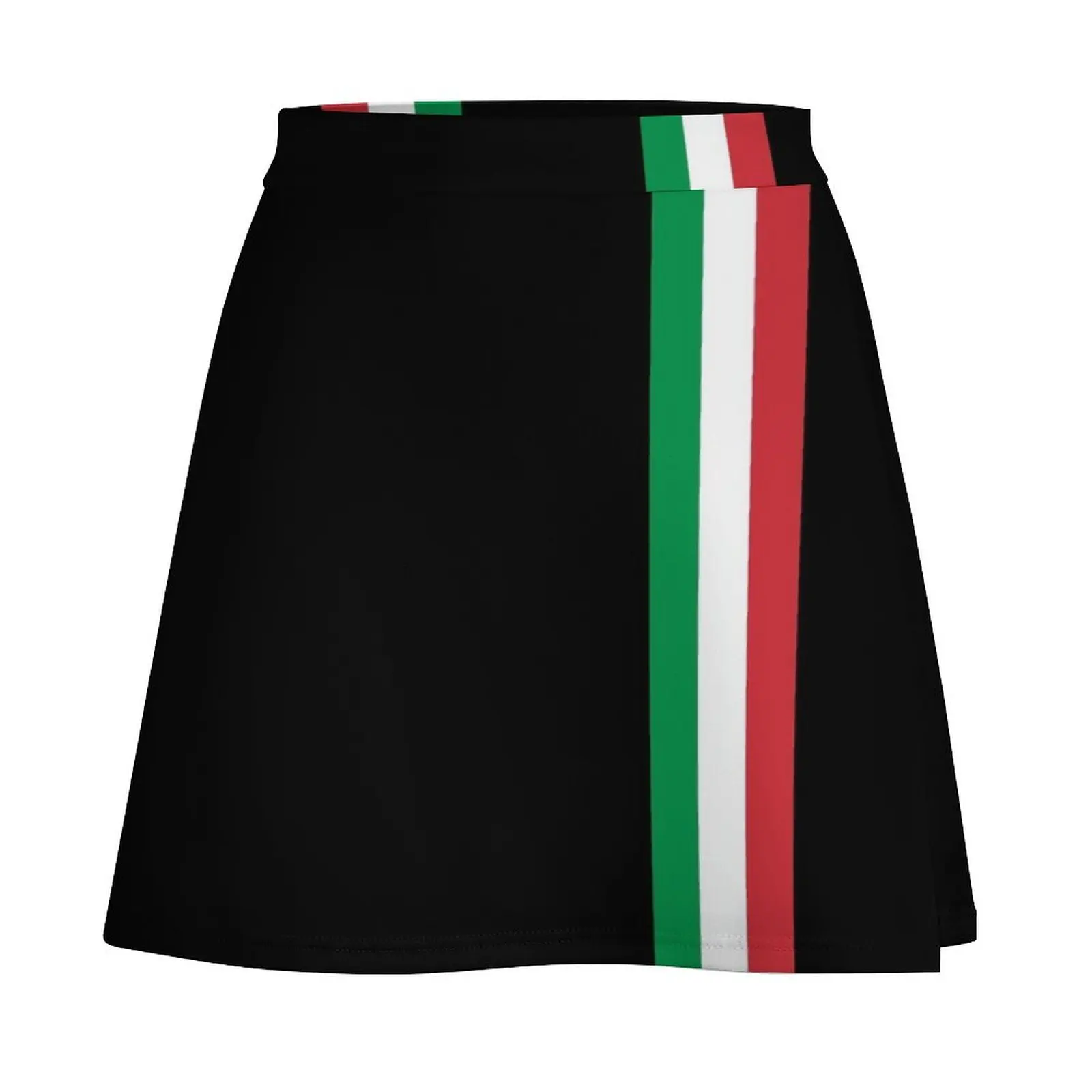 il Tricolore Italian Flag Design Mini Skirt night club women korean fashion Mini Skirt
