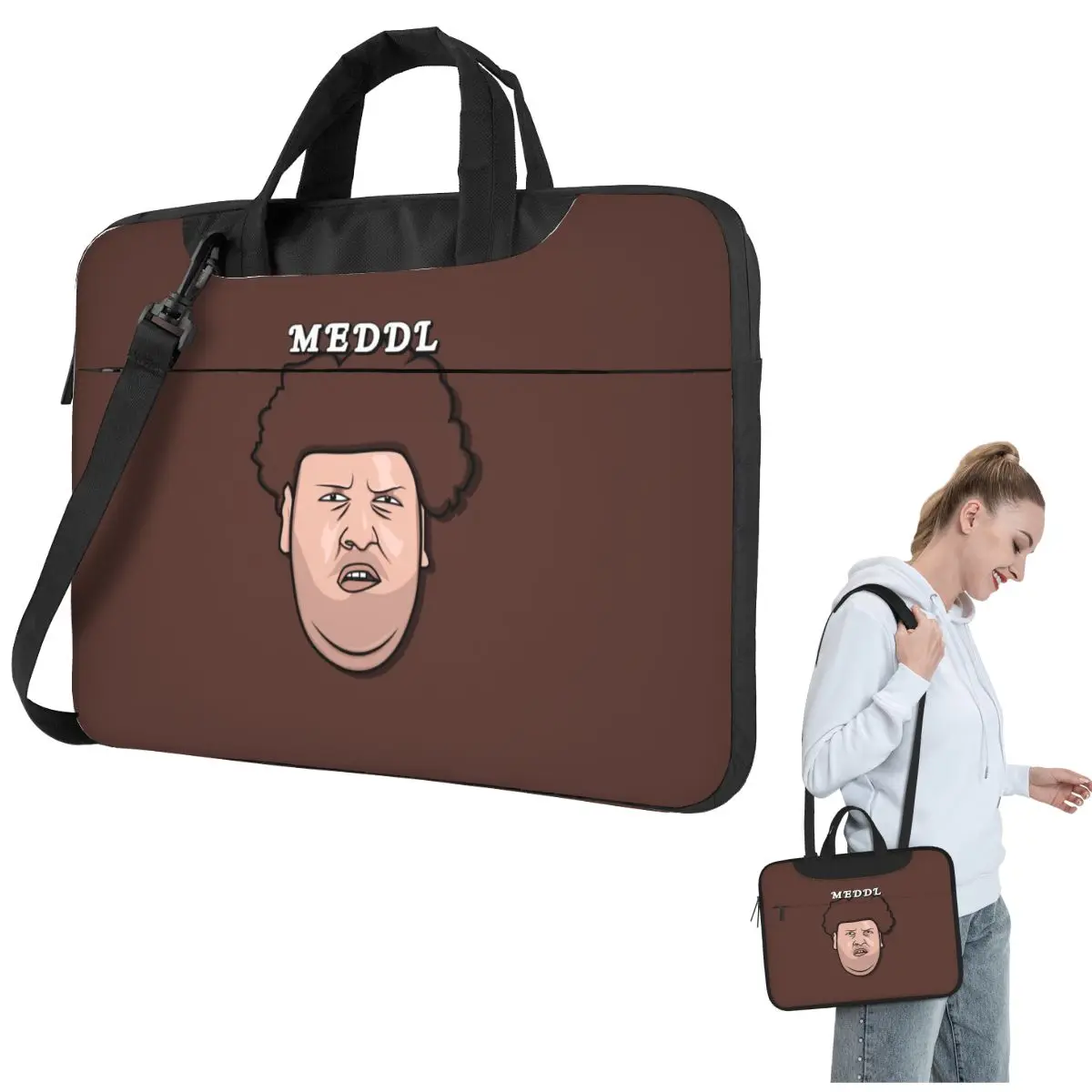 Dragon Lord Rainer Winkler Illustration Oger Mett Crossbody Laptop Bag Case 13 14 15.6 Inch Notebook Pouch for Macbook Pro