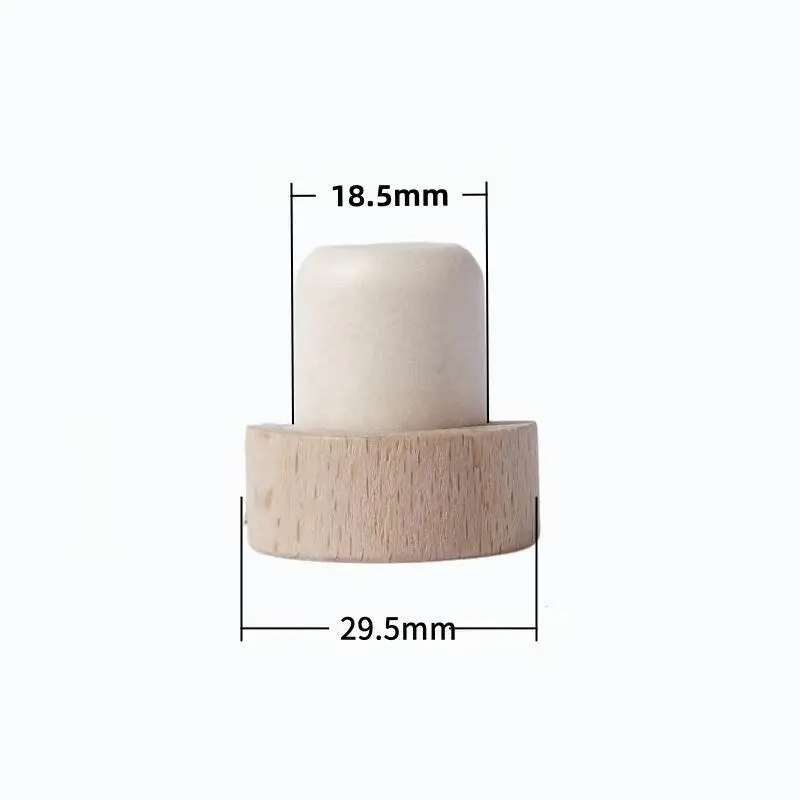 New 1pc Wine Bottle Corks T Shaped Cork Plugs For Wine Cork Stopper Reusable Wine Corks Wooden And Rubber Bar Accessories