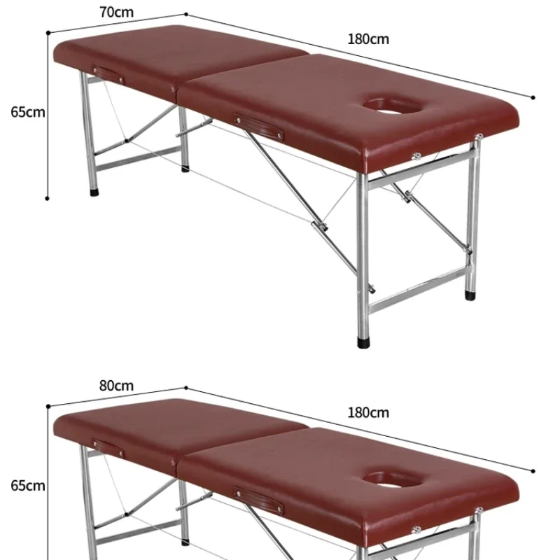 

Beauty Bed Folding Massage Table Professional Chiropractic Equipment Chair Salon Thai Portable Pilates Physiotherapy Lit Pliant
