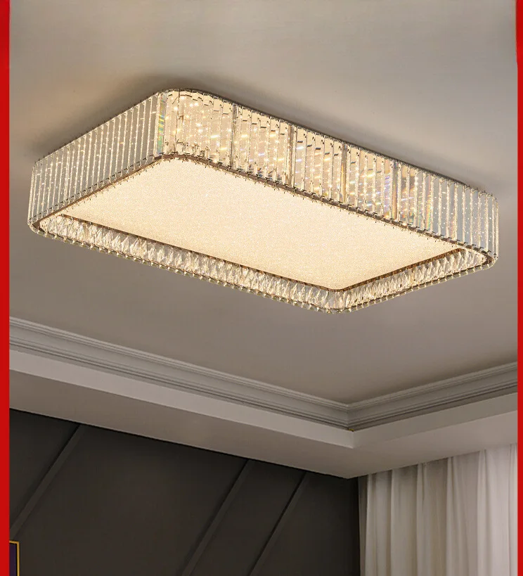 

Living room ceiling lamp Modern simple atmosphere Living room main Crystal Whole house combination Bedroom