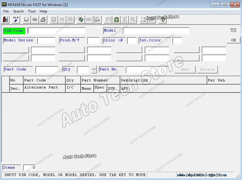 For NISS-AN + For INFINITI EPC SPARE PARTS CATALOG 2019 EPC Software