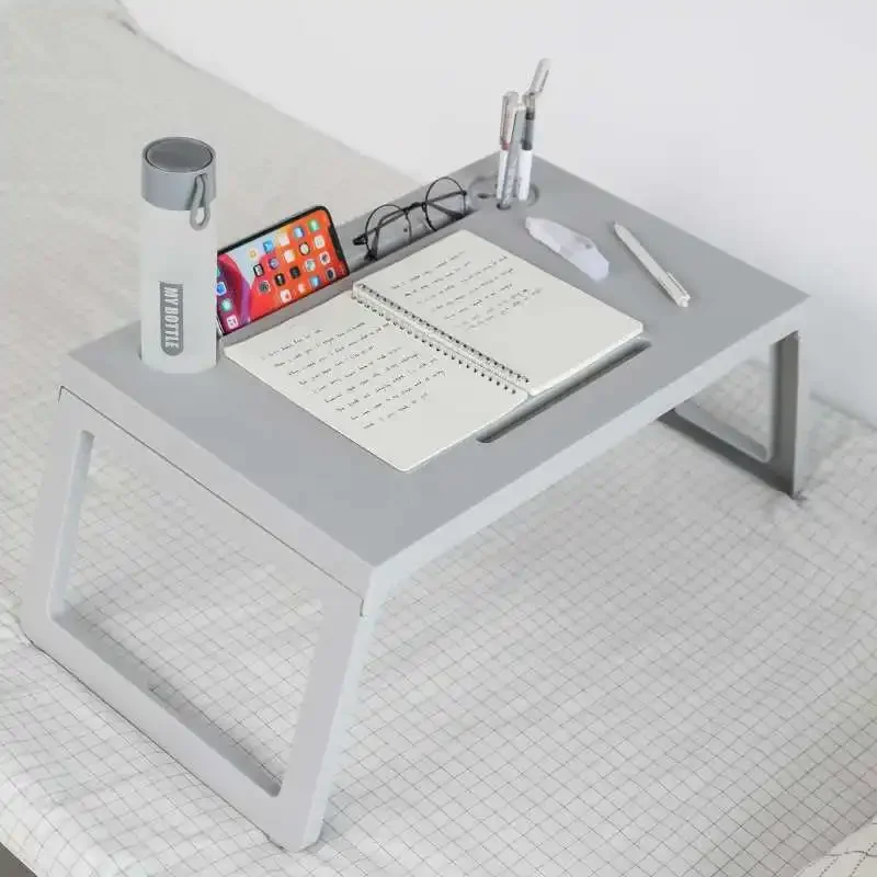 Multi Function Portable Plastic Folding Desk Ipad Phone Stand Holder Organize Student Bedroom Study Room Lazy Table Dinner Desks