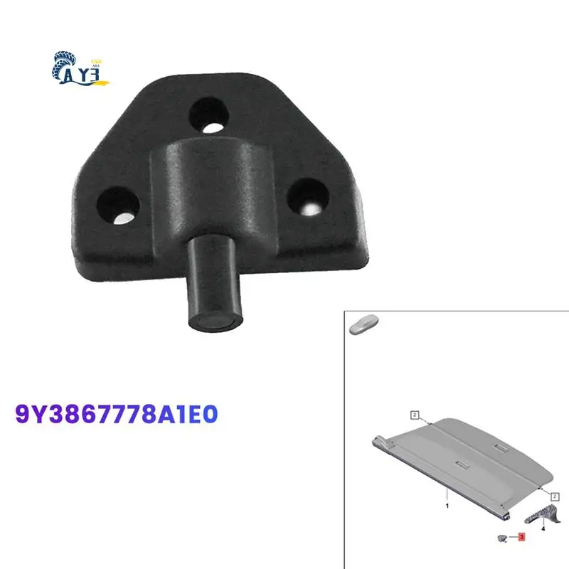 AY03-traseiro direito tronco carga capa rolamento bloco suporte 9y3867778a1e0 para porsche cayenne 2018-2024 suporte de assento de rolamento