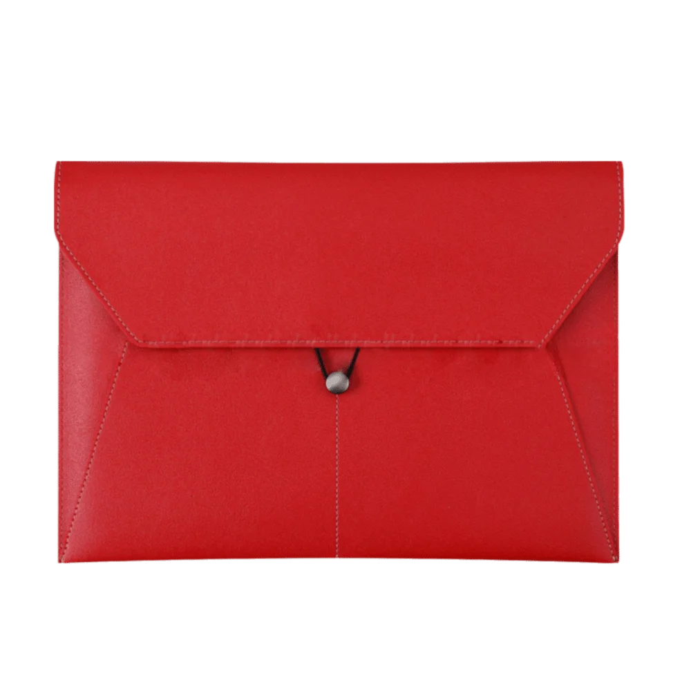 

Portable Leather A4 File Bag Thickened Waterproof Document Bag Multi-function Business Clamping Folder For Office Use